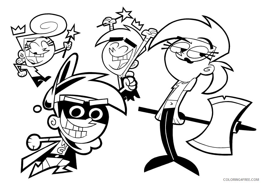 The Fairly OddParents Coloring Pages TV Film Printable 2020 08702 Coloring4free