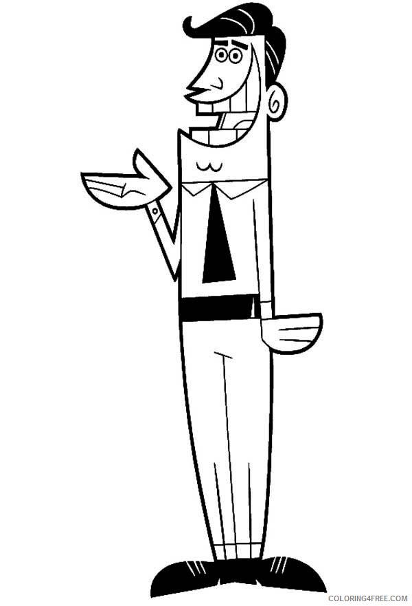 The Fairly OddParents Coloring Pages TV Film Timmys Father 2020 08711 Coloring4free