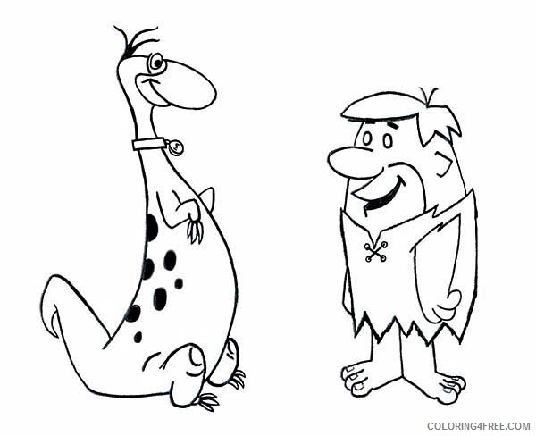 The Flintstones Coloring Pages TV Film Dino Meet Barney 2020 08724 Coloring4free