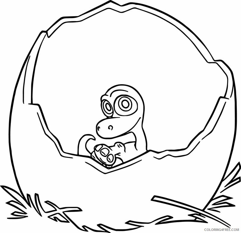 The Good Dinosaur Coloring Pages TV Film Baby Arlo Printable 2020 08810 Coloring4free