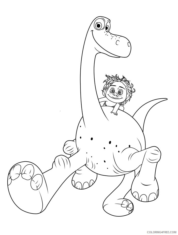The Good Dinosaur Coloring Pages TV Film Characters Printable 2020 08813 Coloring4free