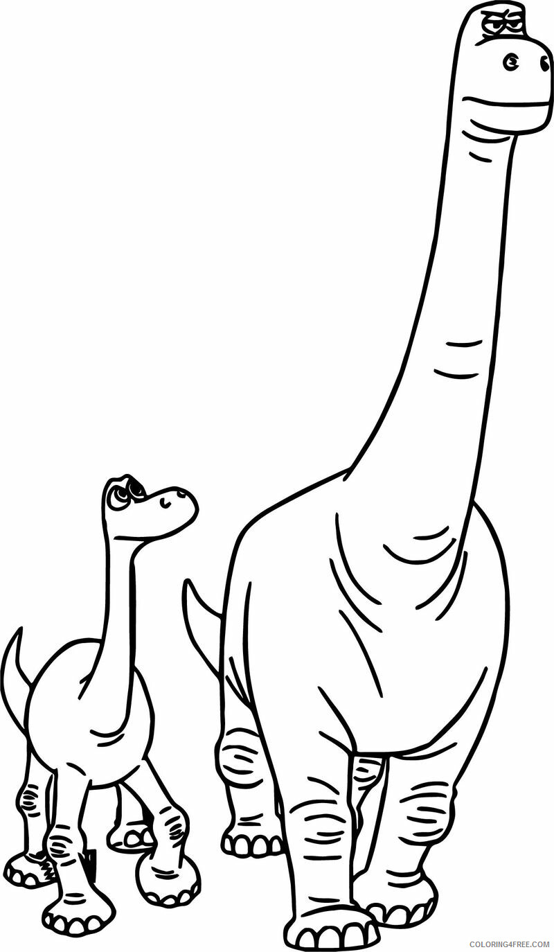 The Good Dinosaur Coloring Pages TV Film Good Dinosaur Printable 2020 08815 Coloring4free