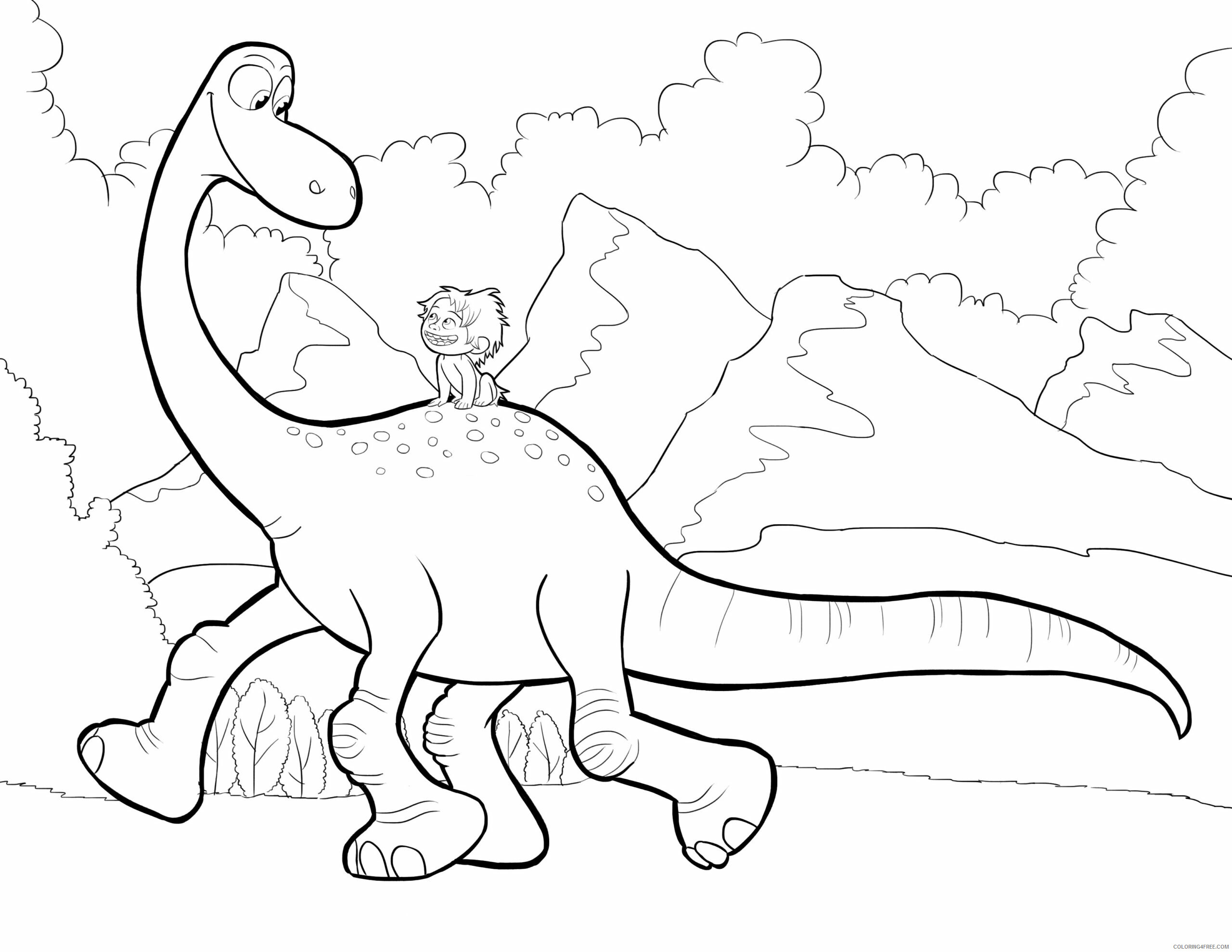 The Good Dinosaur Coloring Pages TV Film Print Printable 2020 08817 Coloring4free