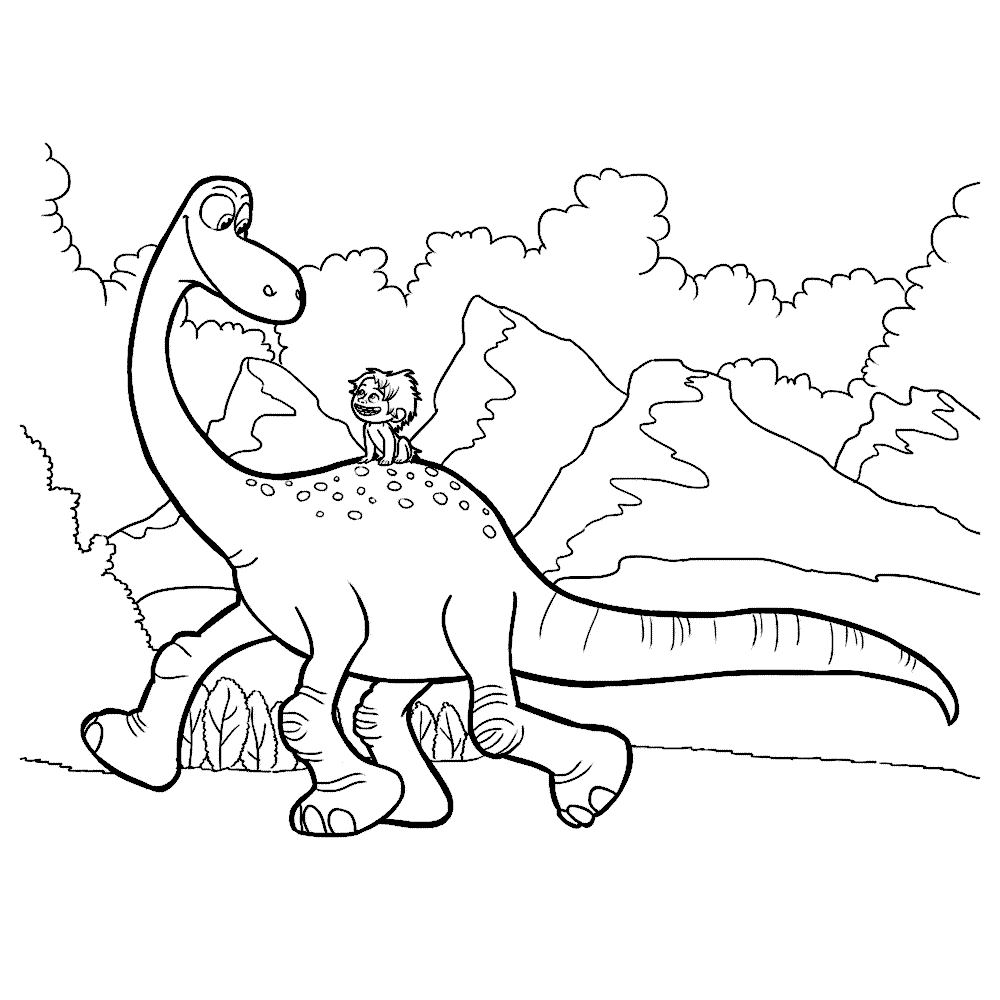 The Good Dinosaur Coloring Pages TV Film Printable 2020 08805 Coloring4free