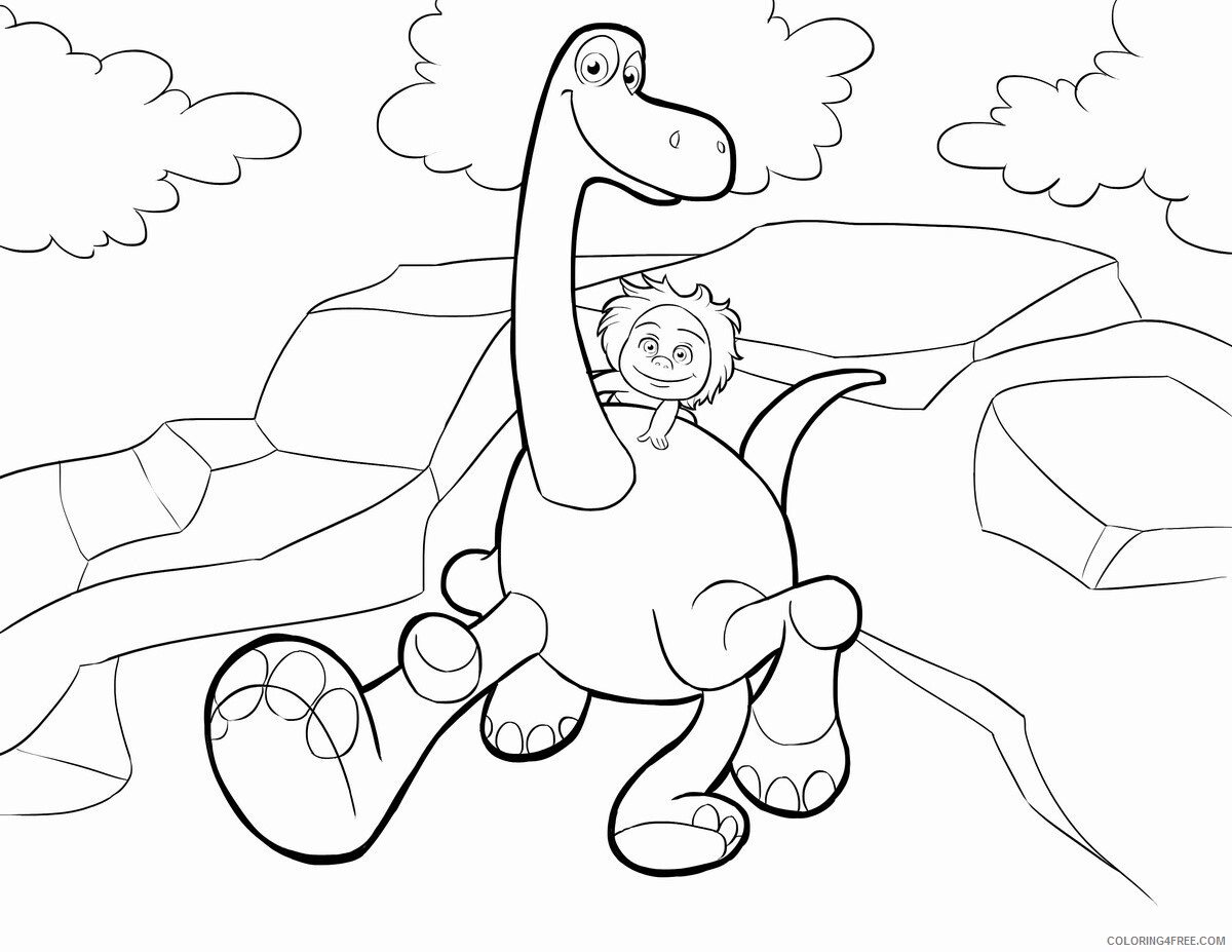 The Good Dinosaur Coloring Pages TV Film Printable 2020 08826 Coloring4free