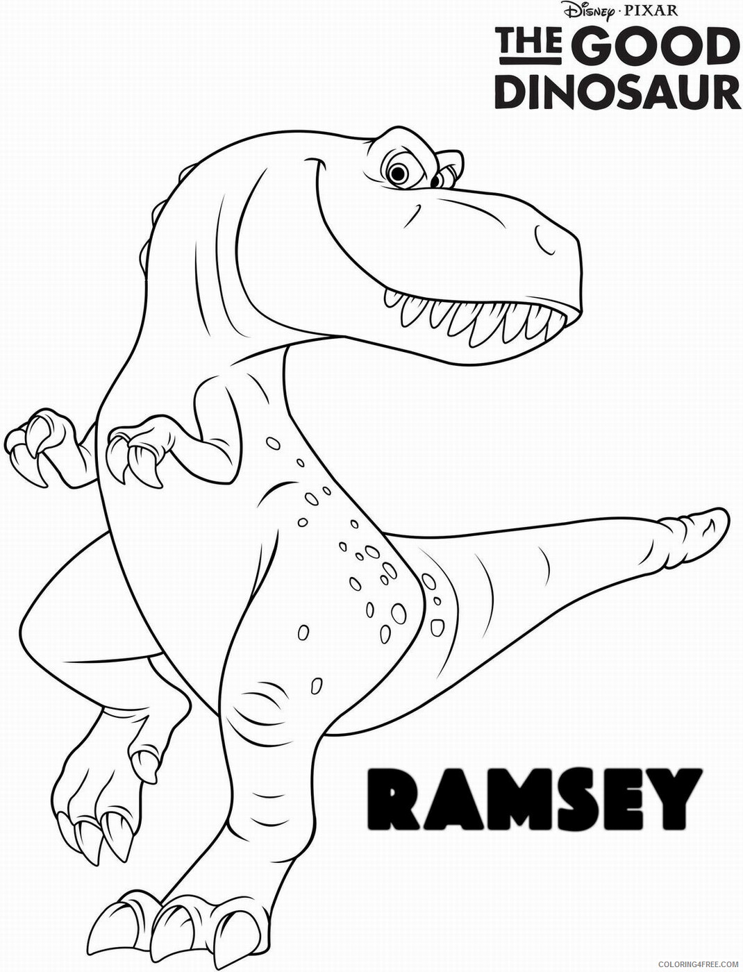 The Good Dinosaur Coloring Pages TV Film Printable 2020 08827 Coloring4free