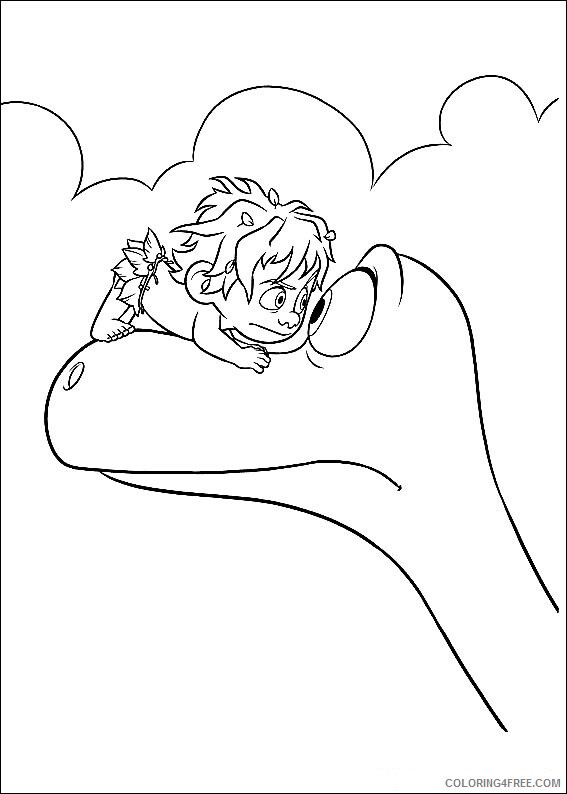 The Good Dinosaur Coloring Pages TV Film Spot and Arlo Printable 2020 08822 Coloring4free