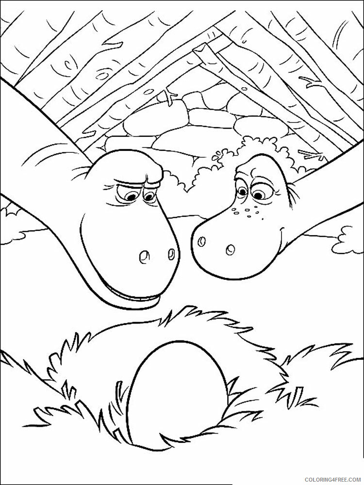 The Good Dinosaur Coloring Pages TV Film The Good Dinosaur 4 Printable 2020 08846 Coloring4free
