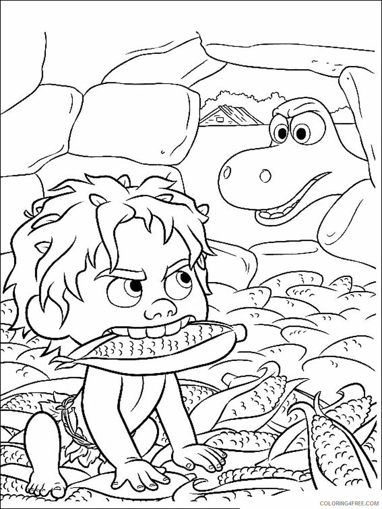 The Good Dinosaur Coloring Pages TV Film The Good Dinosaur Printable 2020 08838 Coloring4free
