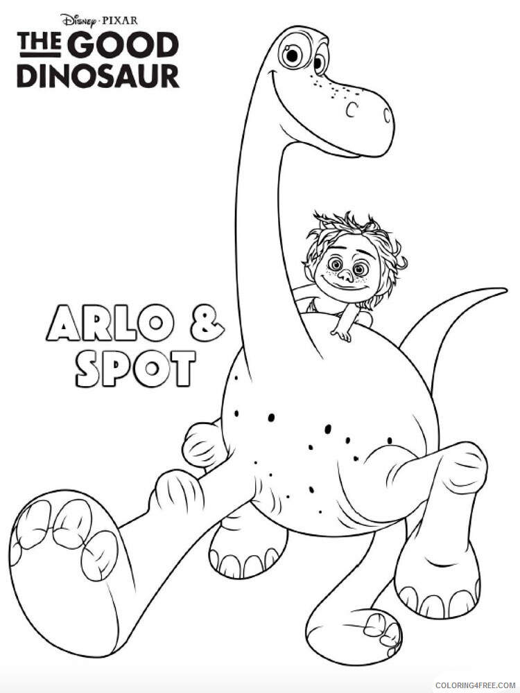 The Good Dinosaur Coloring Pages TV Film The Good Dinosaur Printable 2020 08841 Coloring4free