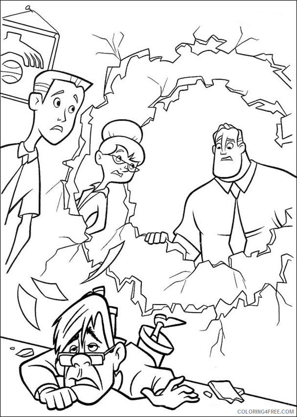 The Incredibles Coloring Pages TV Film Free Incredibles Printable 2020 08862 Coloring4free