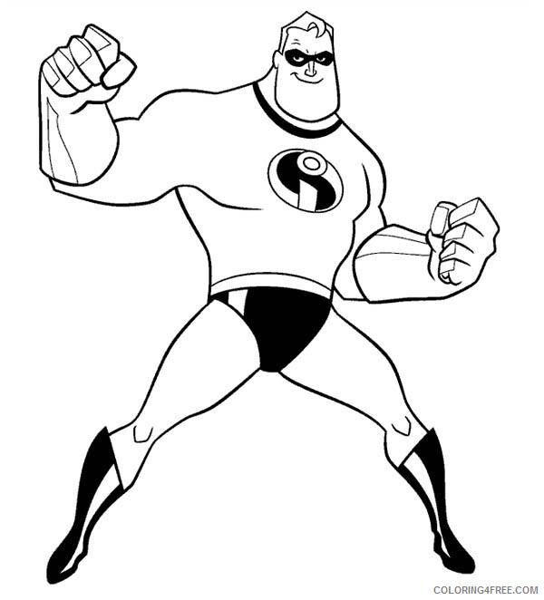 The Incredibles Coloring Pages TV Film Free Incredibles Printable 2020 08866 Coloring4free