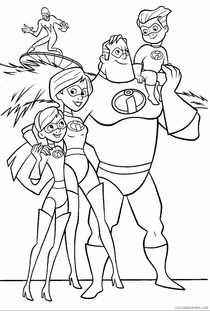 The Incredibles Coloring Pages TV Film Incredibles Printable 2020 08900 Coloring4free