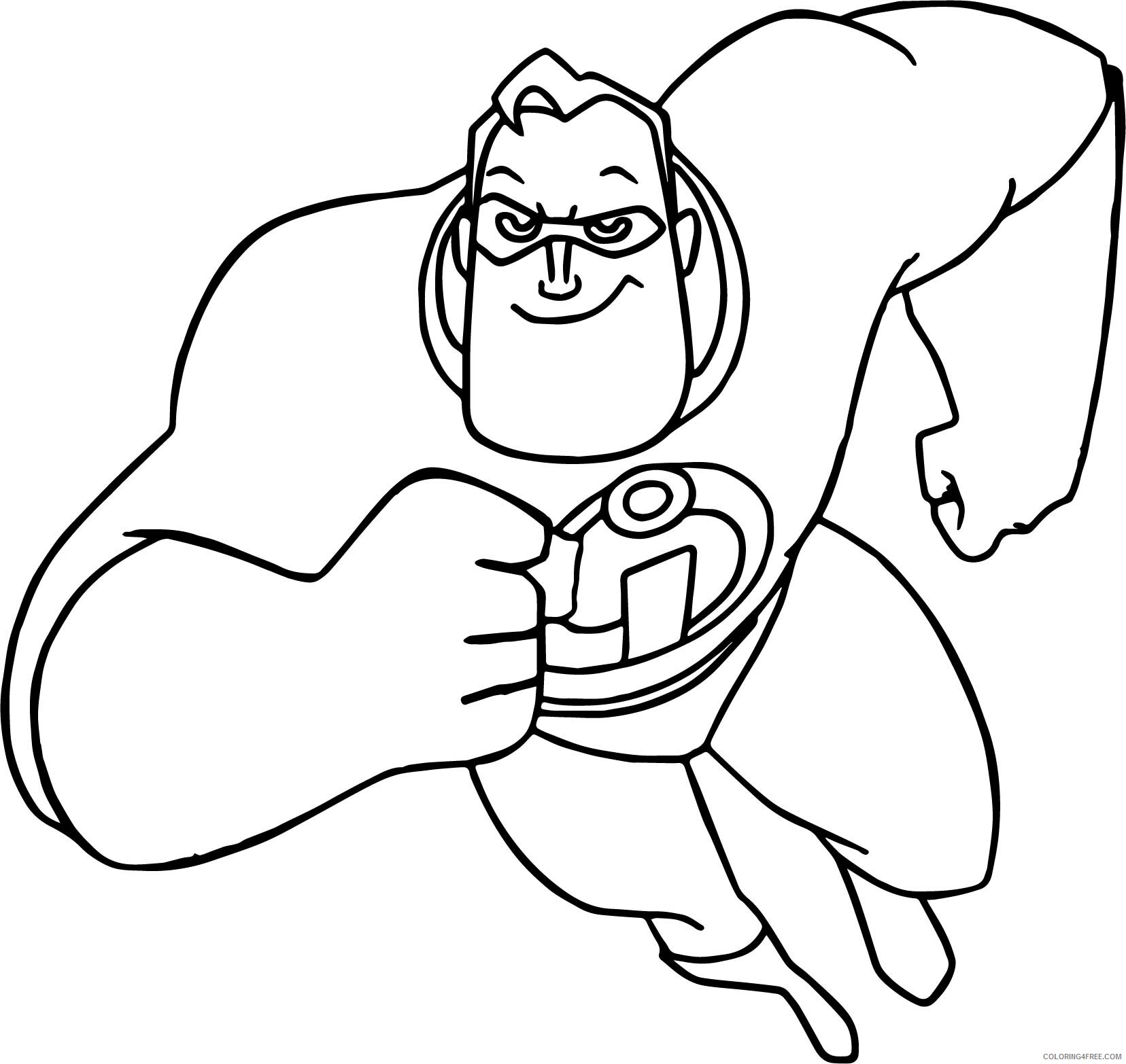 The Incredibles Coloring Pages TV Film Printable 2020 08853 Coloring4free