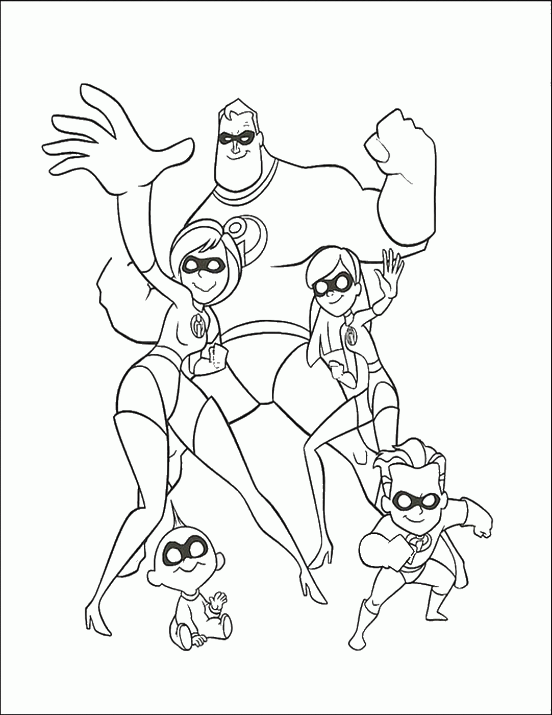 The Incredibles Coloring Pages TV Film Printable 20 20 ...