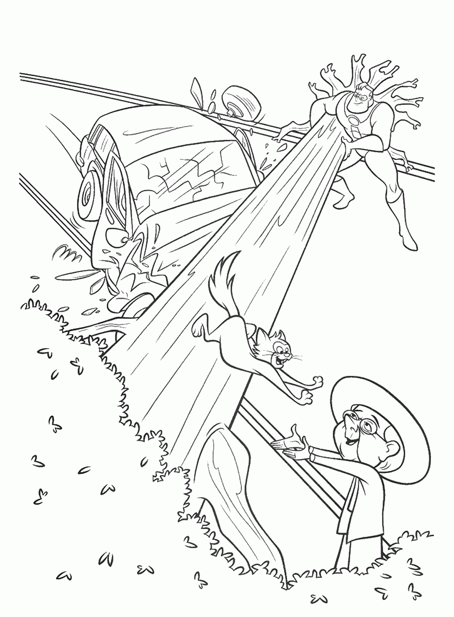 The Incredibles Coloring Pages TV Film Printable 2020 08914 Coloring4free