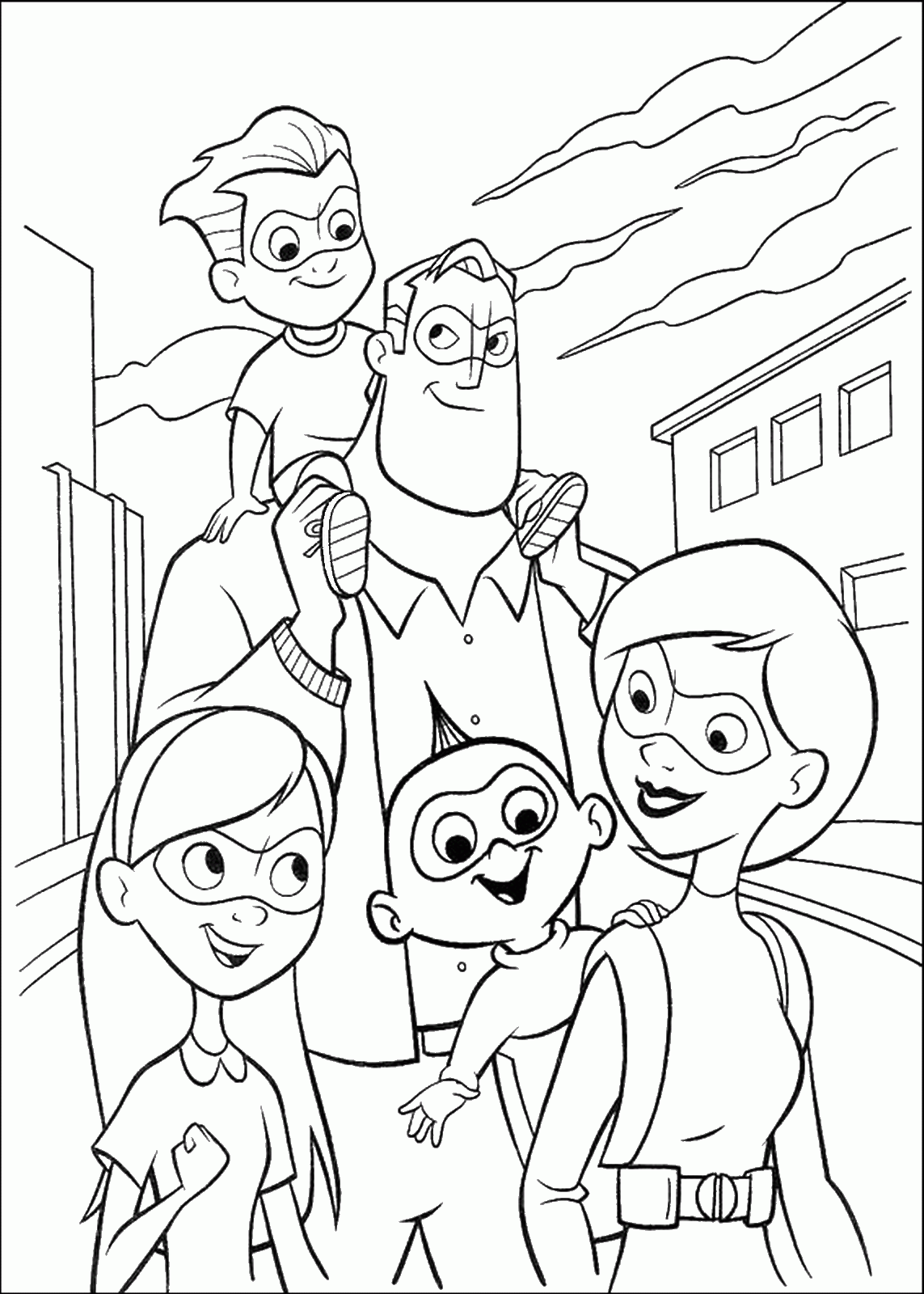 The Incredibles Coloring Pages TV Film Printable 2020 08936 Coloring4free