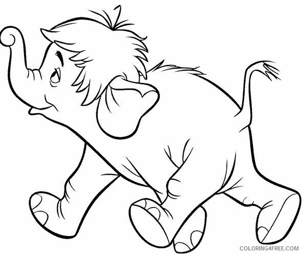 The Jungle Book Coloring Pages TV Film Hathi Jr Printable 2020 08988 Coloring4free