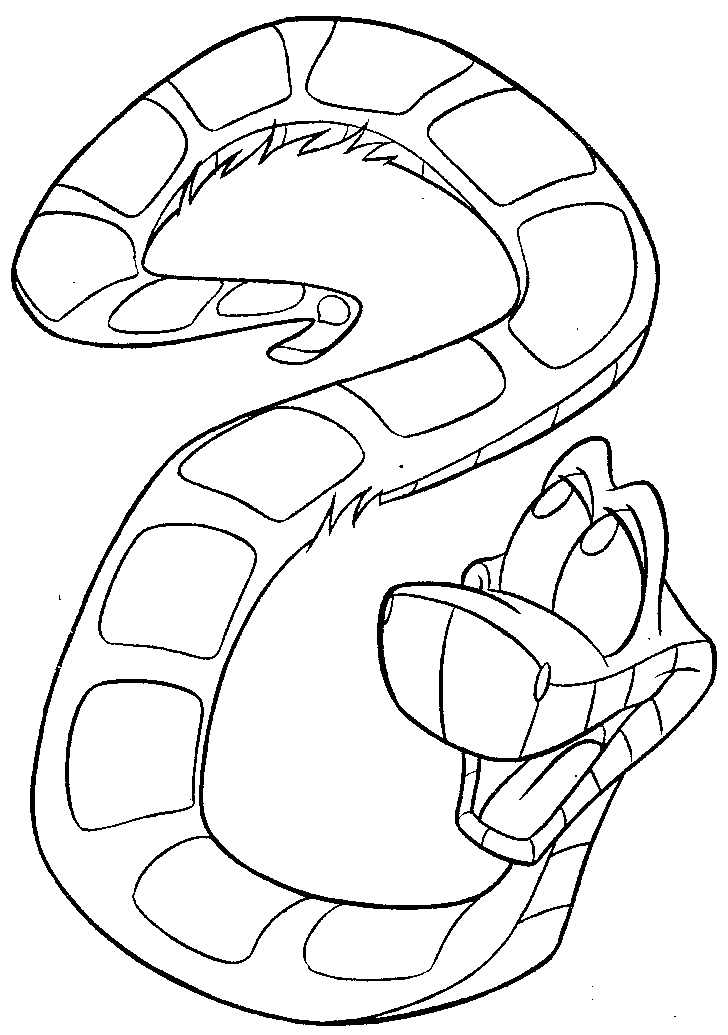 The Jungle Book Coloring Pages TV Film Jungle Book Kaa Printable 2020 08990 Coloring4free