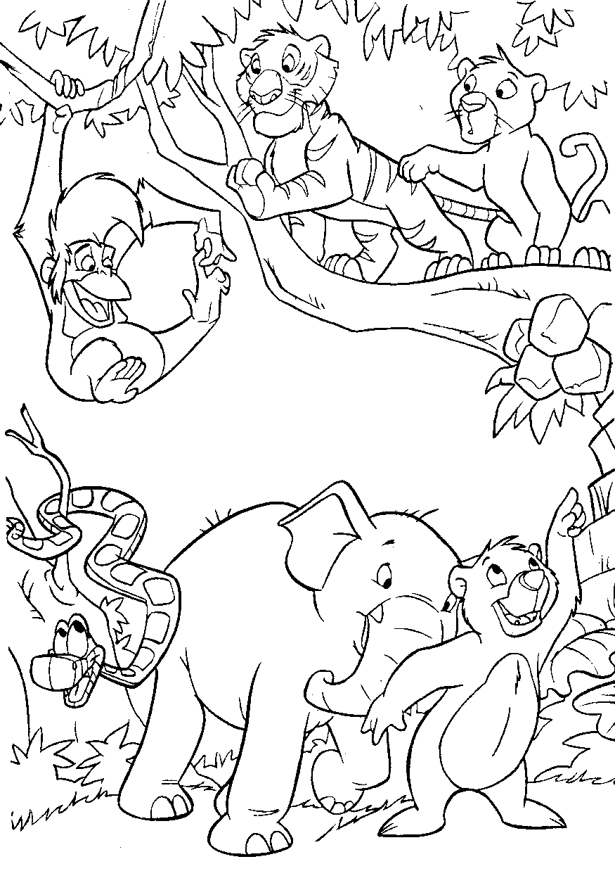 The Jungle Book Coloring Pages TV Film Jungle Book Printable 2020 08954 Coloring4free
