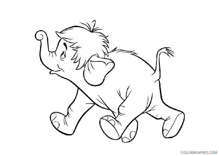The Jungle Book Coloring Pages TV Film baby elephant Printable 2020 08949 Coloring4free