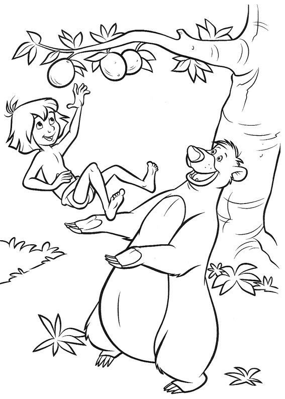 The Jungle Book Coloring Pages TV Film jungle book Printable 2020 08980 Coloring4free