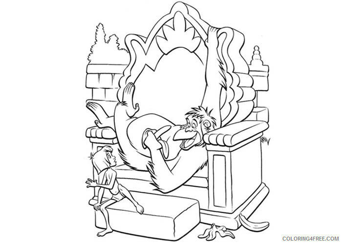 The Jungle Book Coloring Pages TV Film monkey king Printable 2020 08999 Coloring4free