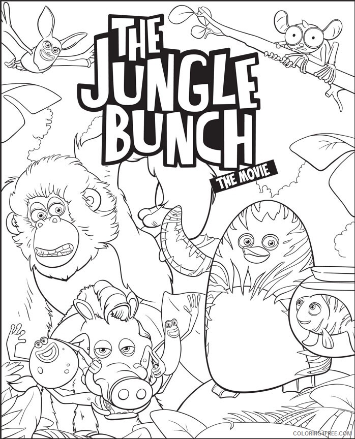 The Jungle Bunch Coloring Pages TV Film Printable 2020 09003 Coloring4free