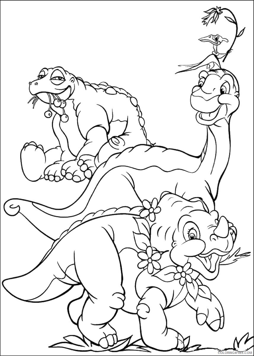 The Land Before Time Coloring Pages TV Film Printable 2020 09056 Coloring4free