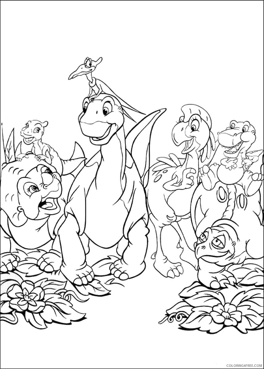 The Land Before Time Coloring Pages TV Film Printable 2020 09063 Coloring4free