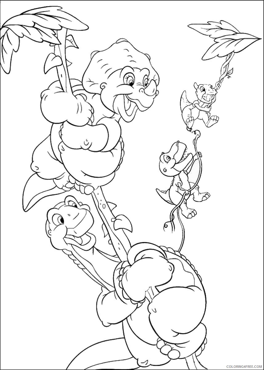 The Land Before Time Coloring Pages TV Film Printable 2020 09065 Coloring4free