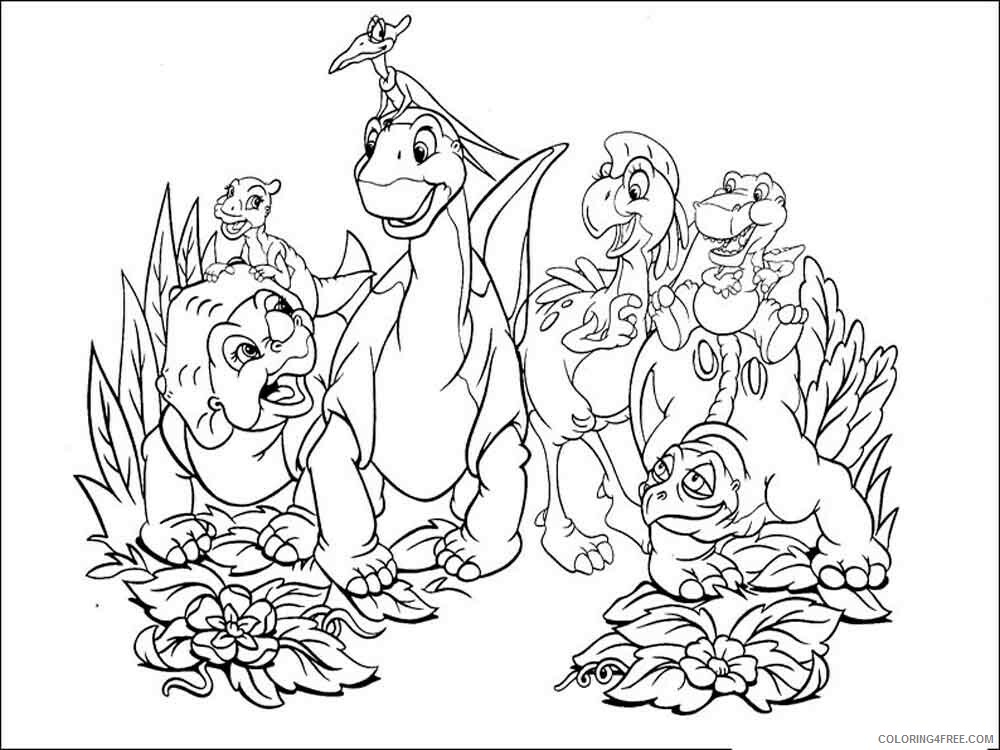 The Land Before Time Coloring Pages TV Film Printable 2020 09070 Coloring4free