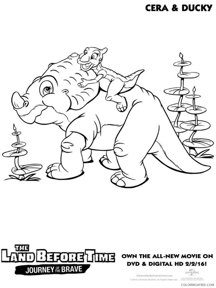 The Land Before Time Coloring Pages TV Film Printable 2020 09086 Coloring4free