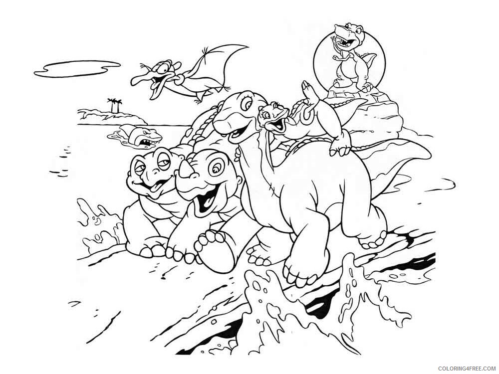 The Land Before Time Coloring Pages TV Film Printable 2020 09087 Coloring4free