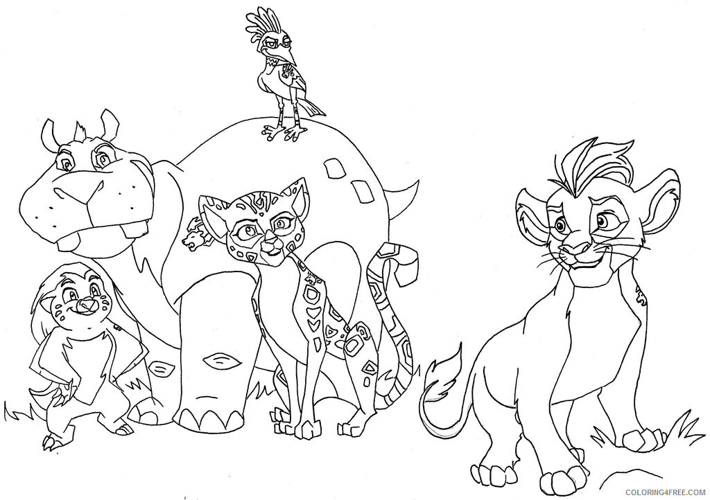 The Lion Guard Coloring Pages TV Film Lion Guard Printable 2020 09100 Coloring4free
