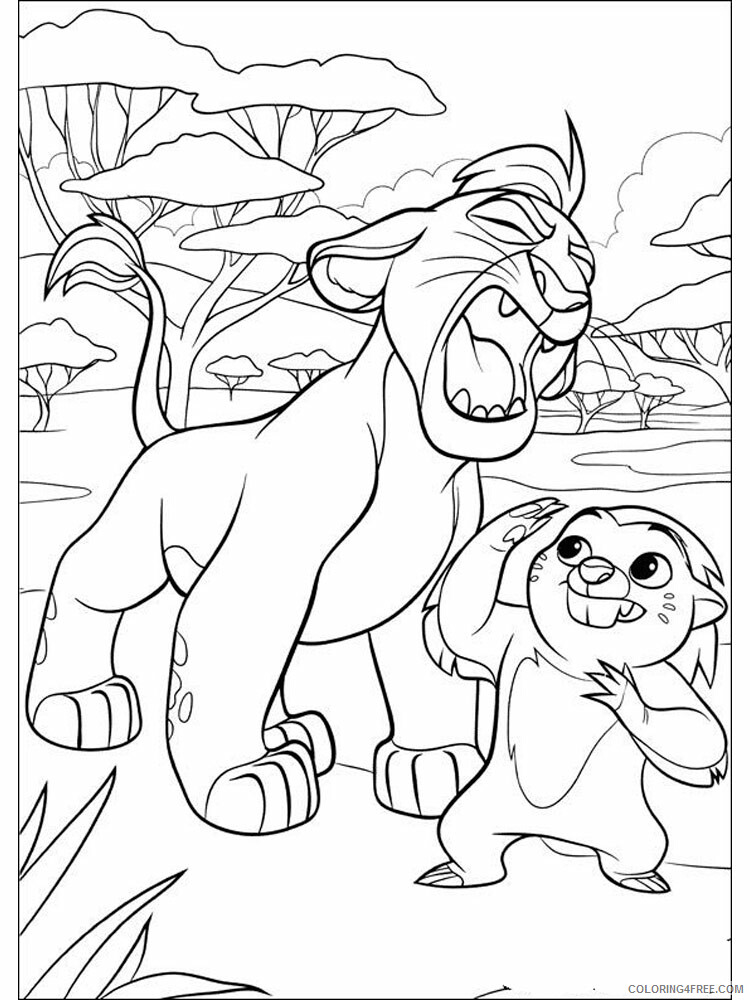 The Lion Guard Coloring Pages TV Film The Lion Guard 4 Printable 2020 09122 Coloring4free