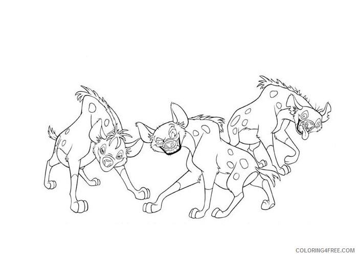 The Lion King Coloring Pages TV Film Lion King Hyenas Printable 2020 09224 Coloring4free