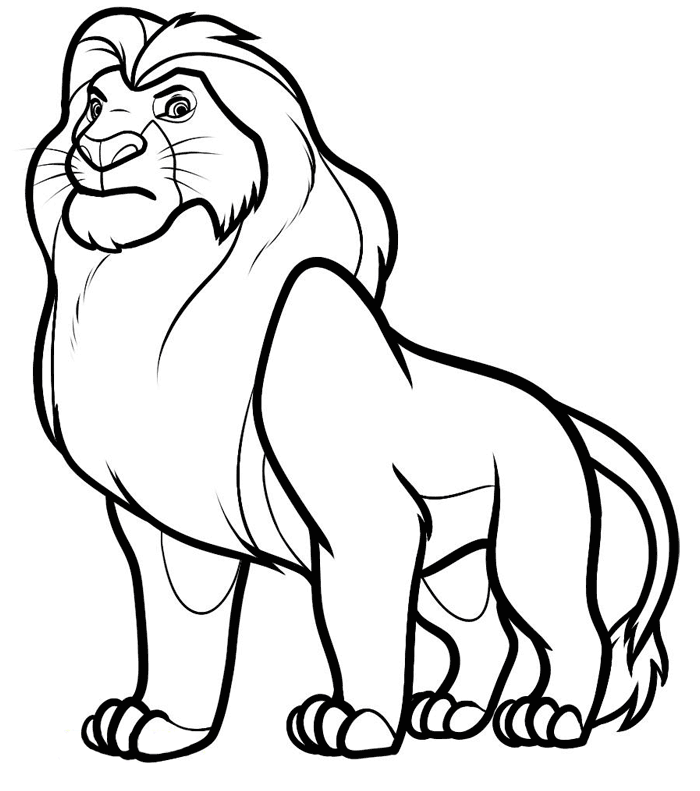 The Lion King Coloring Pages TV Film Lion King Sheets Printable 2020 09223 Coloring4free