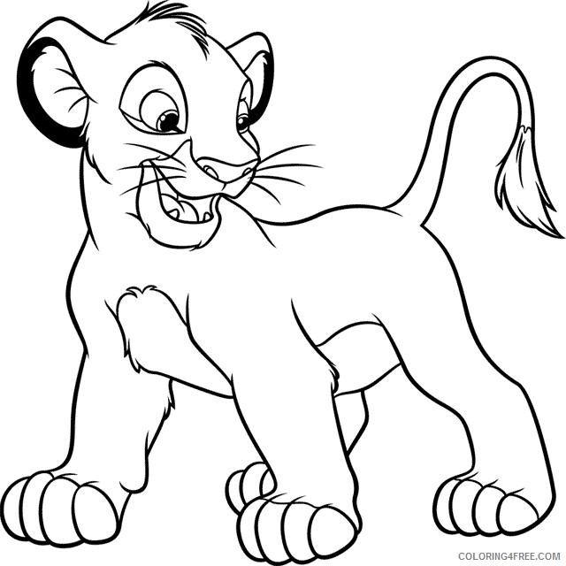 The Lion King Coloring Pages TV Film Lion King Simba Printable 2020 09225 Coloring4free