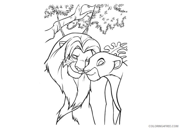 The Lion King Coloring Pages TV Film Lion King sheets Printable 2020 09221 Coloring4free