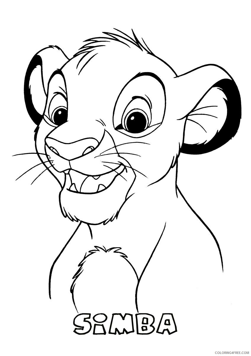 The Lion King Coloring Pages TV Film Simba Sheets Printable 2020 09227 Coloring4free