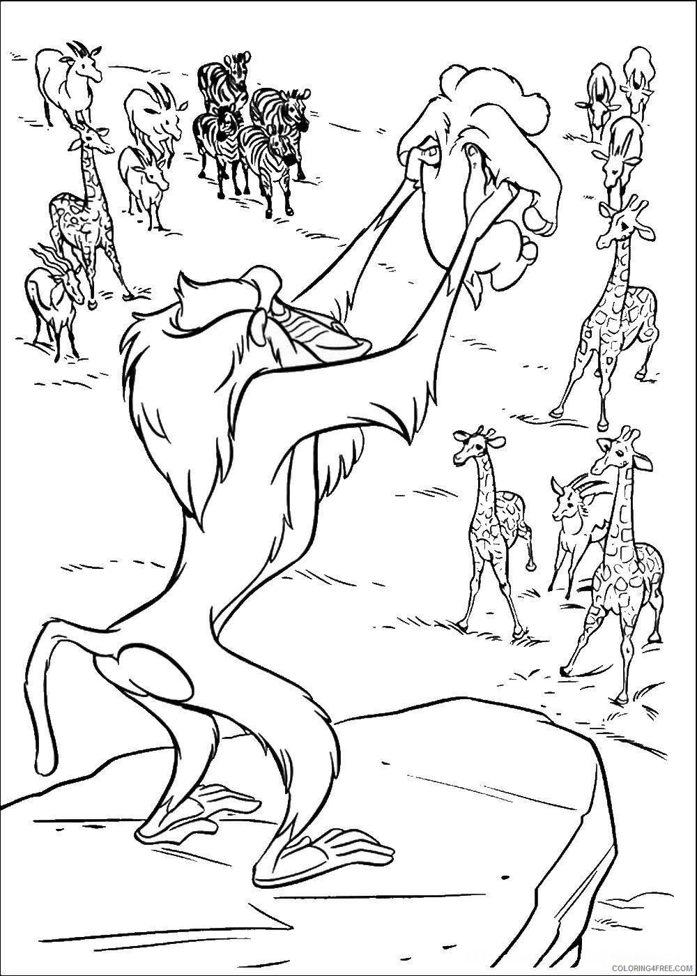 The Lion King Coloring Pages TV Film lion king 112 Printable 2020 09213 Coloring4free