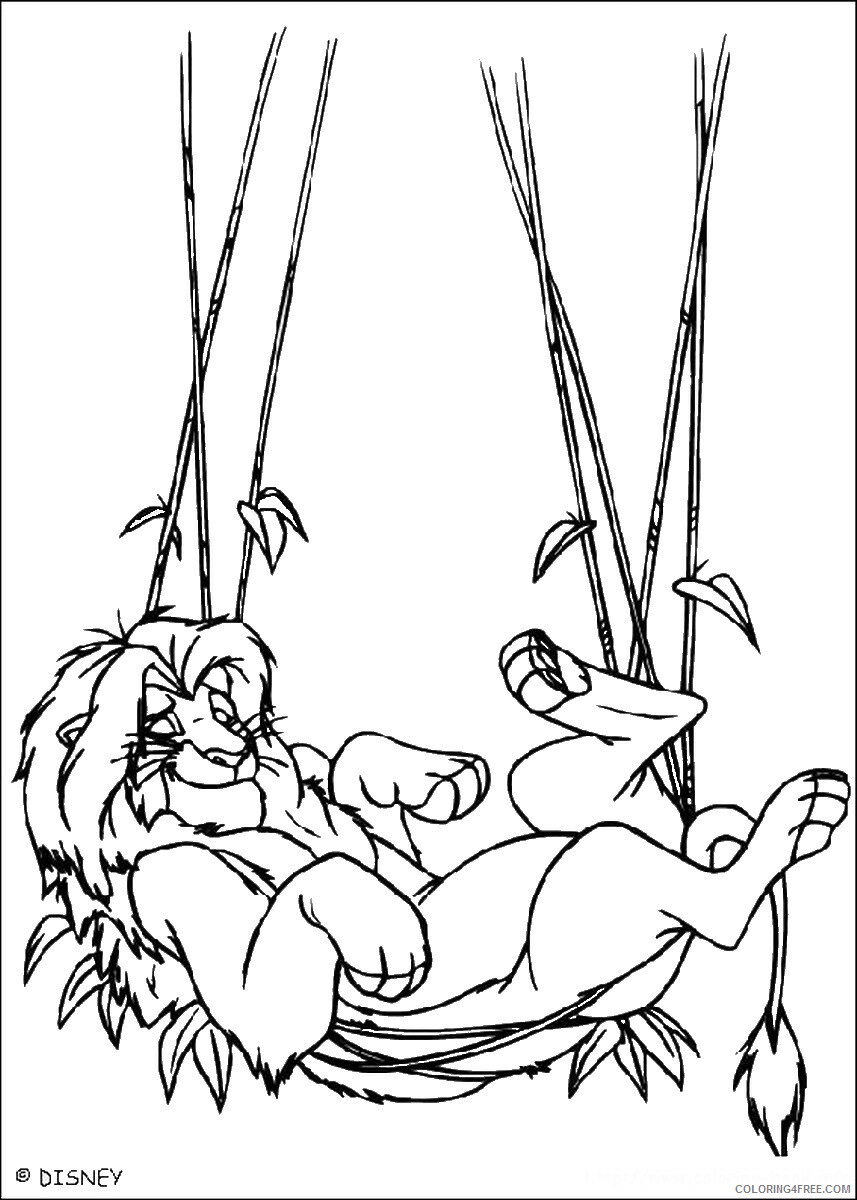 The Lion King Coloring Pages TV Film lionking_02 Printable 2020 09141 Coloring4free