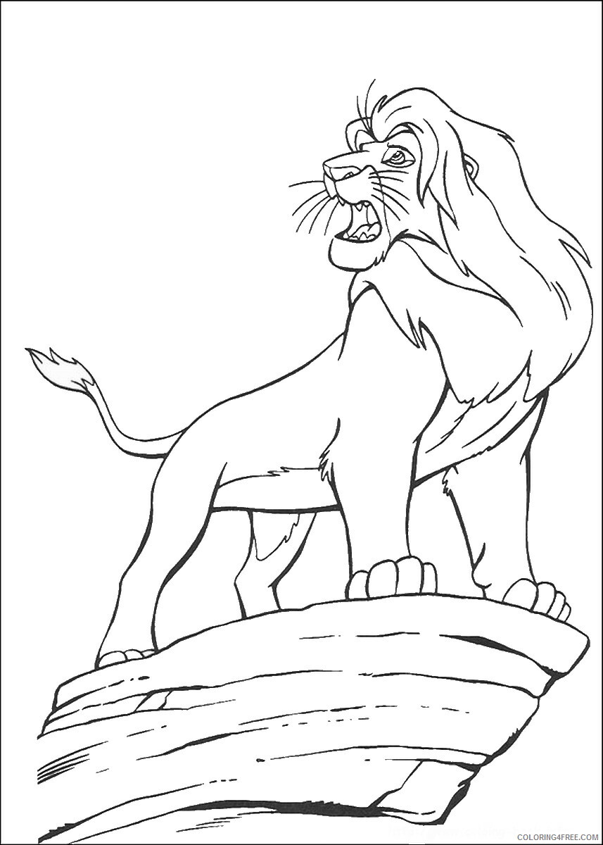 The Lion King Coloring Pages TV Film lionking_105 Printable 2020 09145 Coloring4free
