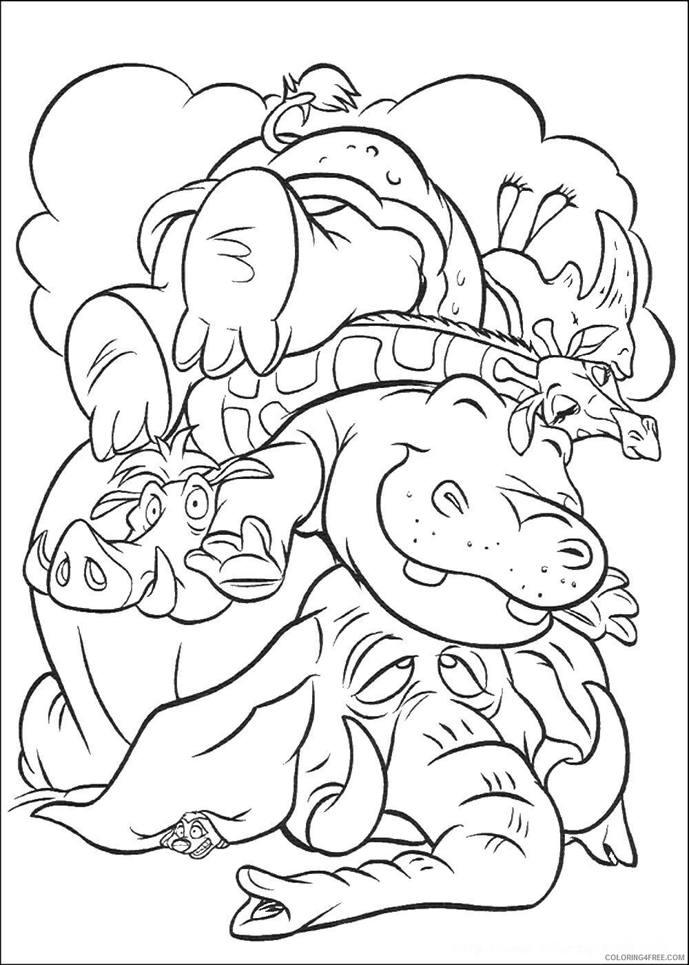 The Lion King Coloring Pages TV Film lionking_50 Printable 2020 09172 Coloring4free