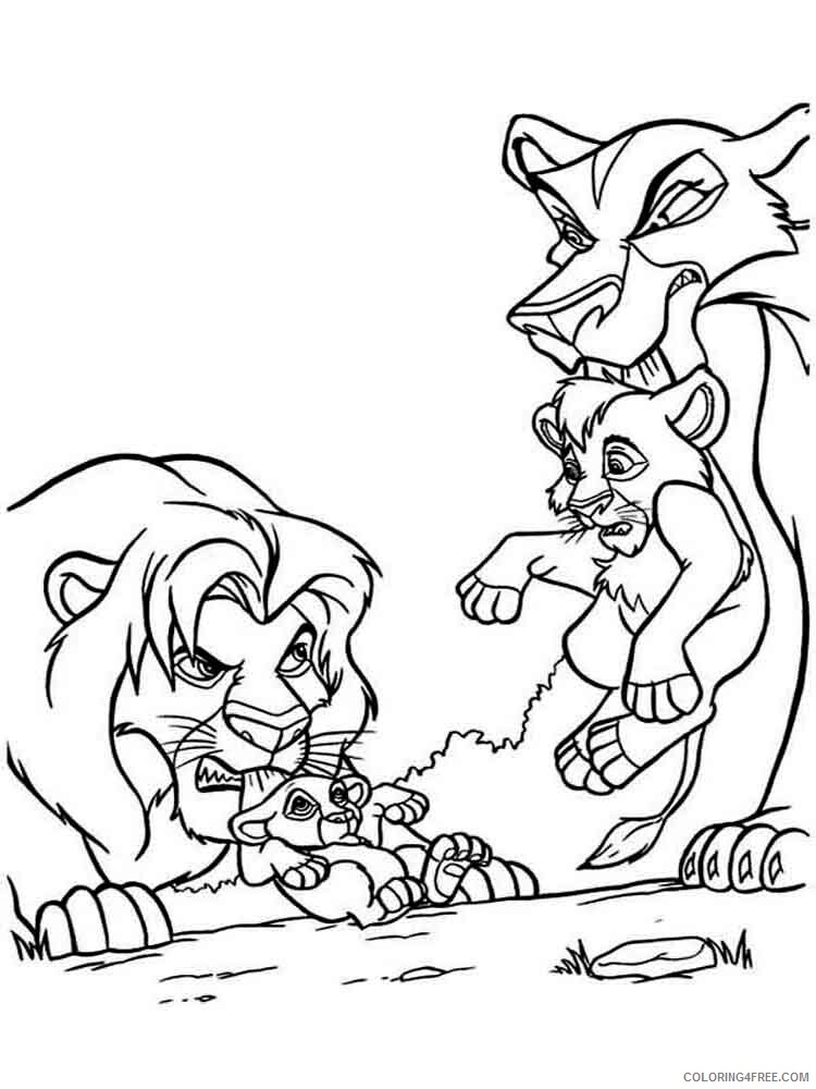 The Lion King Coloring Pages TV Film the lion king 18 Printable 2020 09233 Coloring4free
