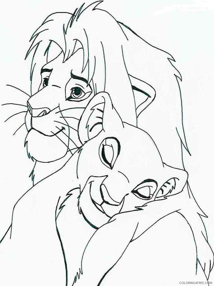 The Lion King Coloring Pages TV Film the lion king 27 Printable 2020 09236 Coloring4free