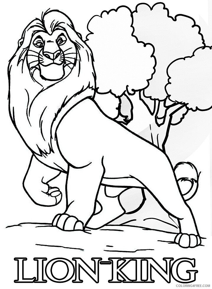The Lion King Coloring Pages TV Filmfree pictures book kids Printable 2020 09129 Coloring4free