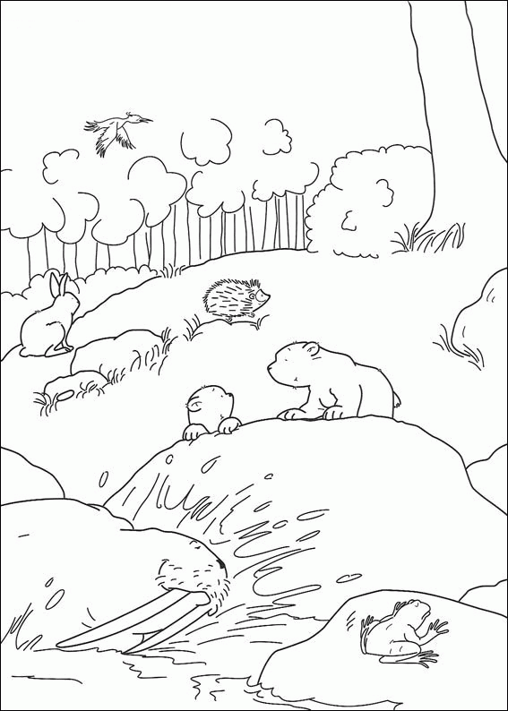 The Little Polar Bear Coloring Pages TV Film Printable 2020 09259 Coloring4free