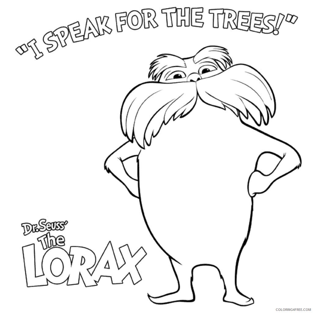 The Lorax Coloring Pages TV Film Lorax Printable 2020 09294 Coloring4free